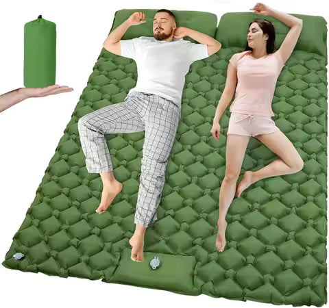 Matelas Gonflable Double XL pour Camping et Voyage - Lit de Camp Ultraléger