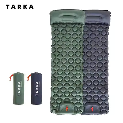 Tapis de Camping Gonflable TARKA avec Oreiller - Matelas Auto-gonflant Léger pour Randonnée