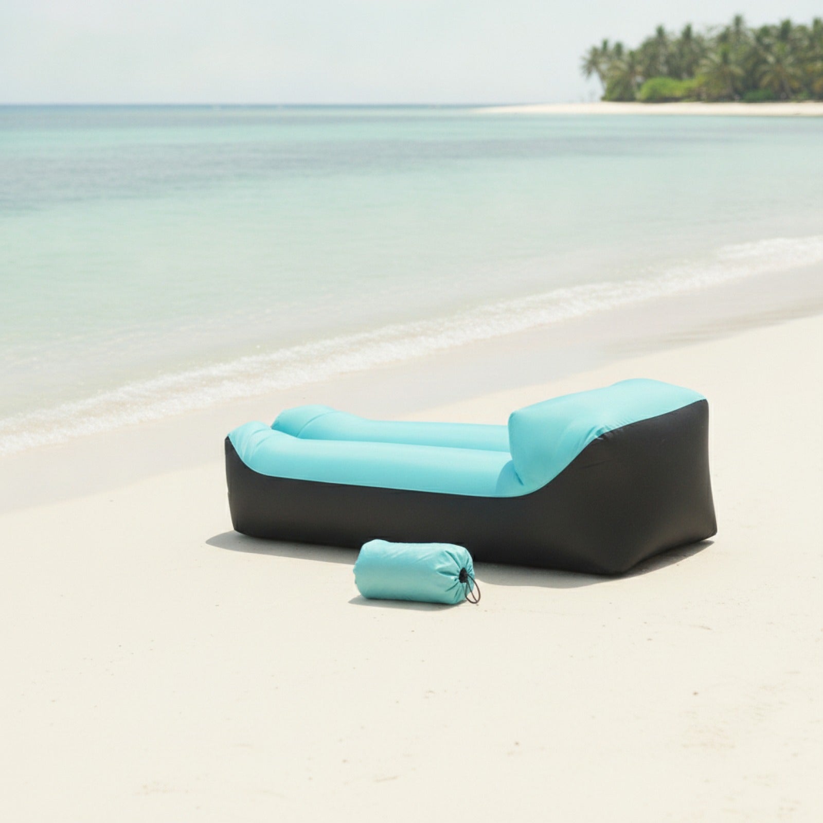 Canapé Gonflable Rapide pour l'Extérieur - Sac de Couchage Paresseux Portable pour Plage et Camping