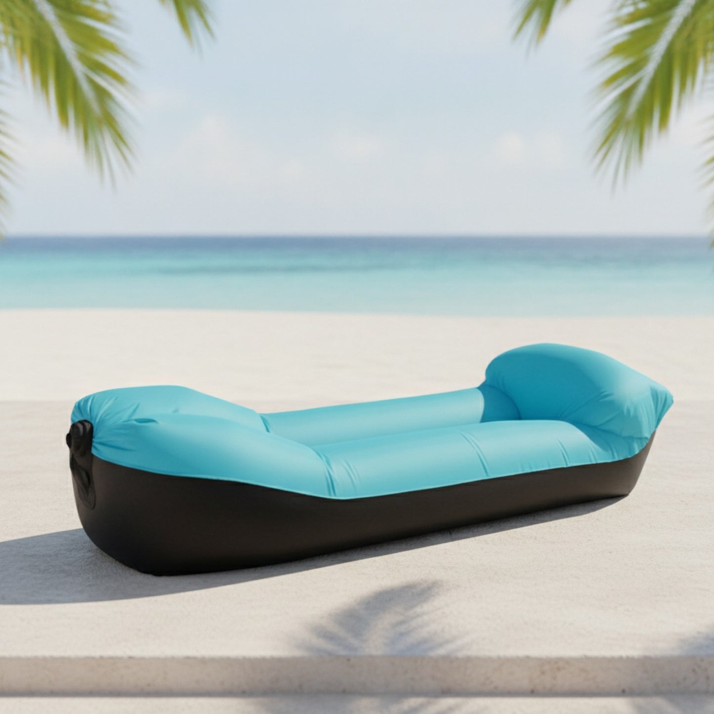Canapé-lit Gonflable Confortable 240x70cm - Idéal Plage & Camping