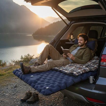 Matelas Gonflable Double XL pour Camping et Voiture - Confortables et Ultraléger
