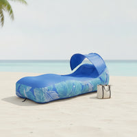 Fauteuil Gonflable Multifonction : Lit de Plage, Hamac & Chaise Camping avec Pare-Soleil